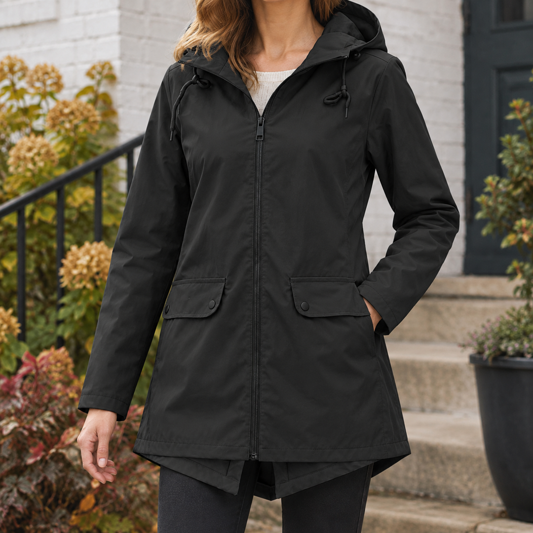 Women's Talia-Sage Hooded Jacket in Gray | Invictora.com