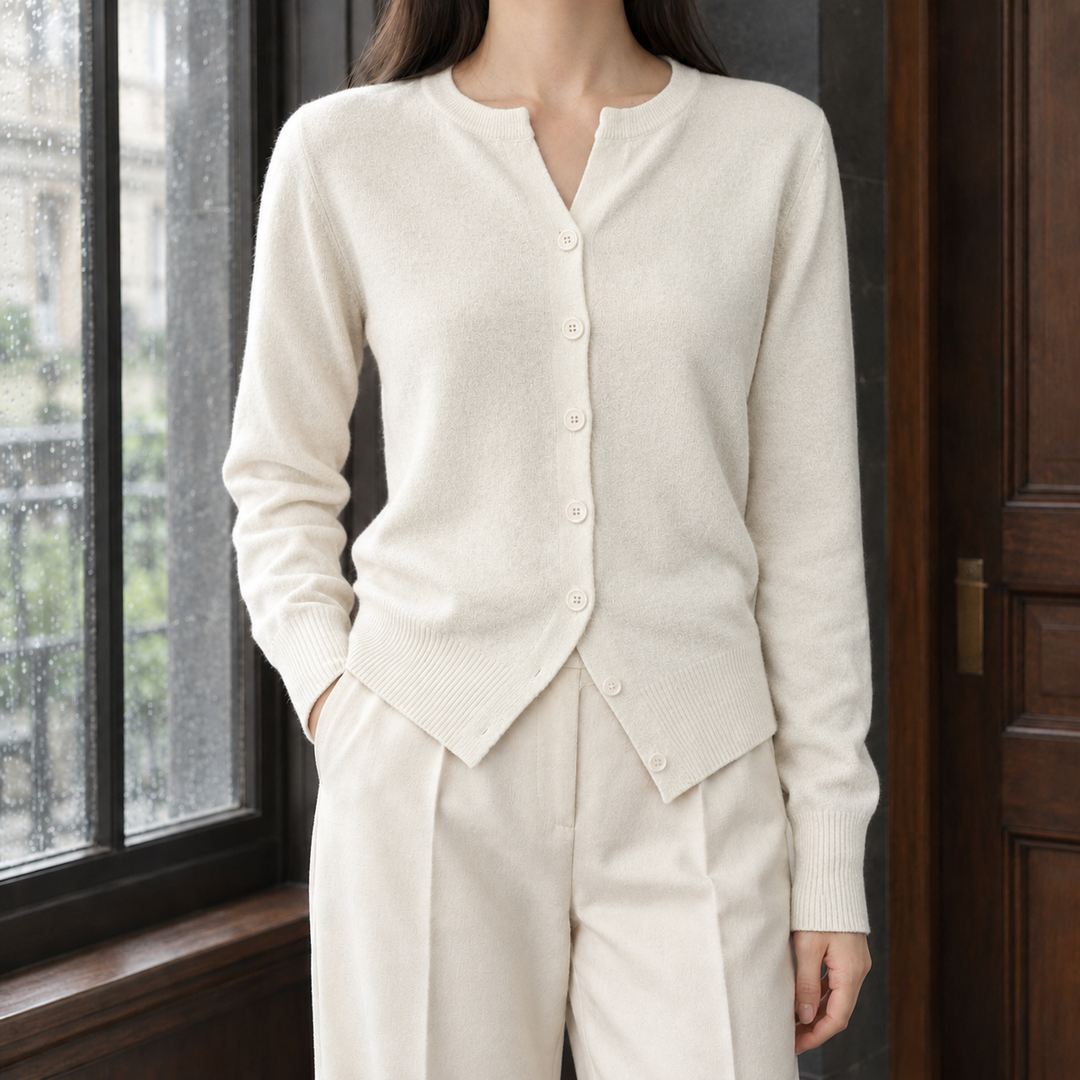 Women's Cecilia Button Front Sweater in Black | Invictora.com