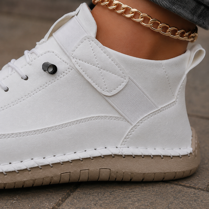 Women's Dalmasso Lace-Up Sneakers in White | Invictora.com