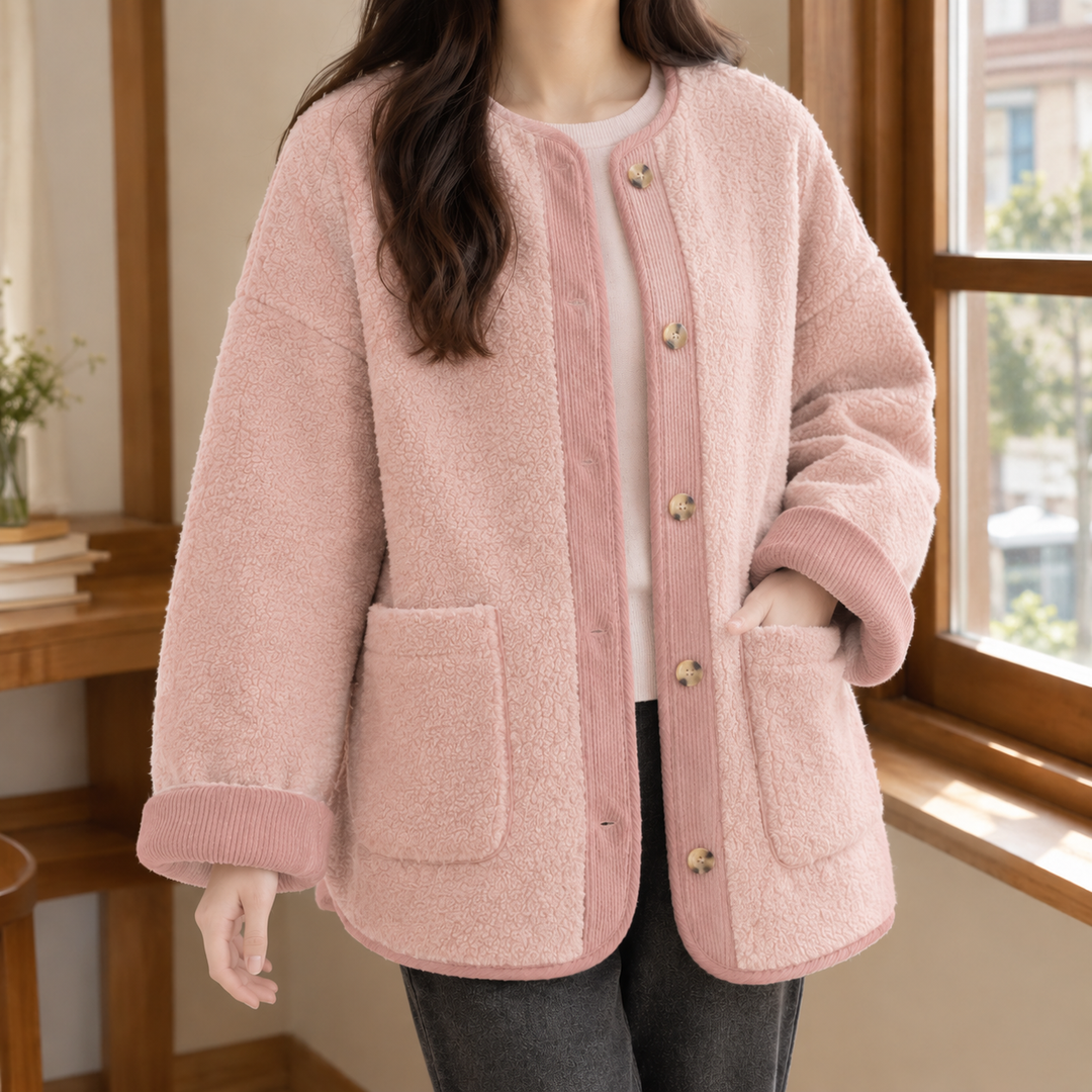 Women's Ludovica Contrast Jacket in Pink | Invictora.com