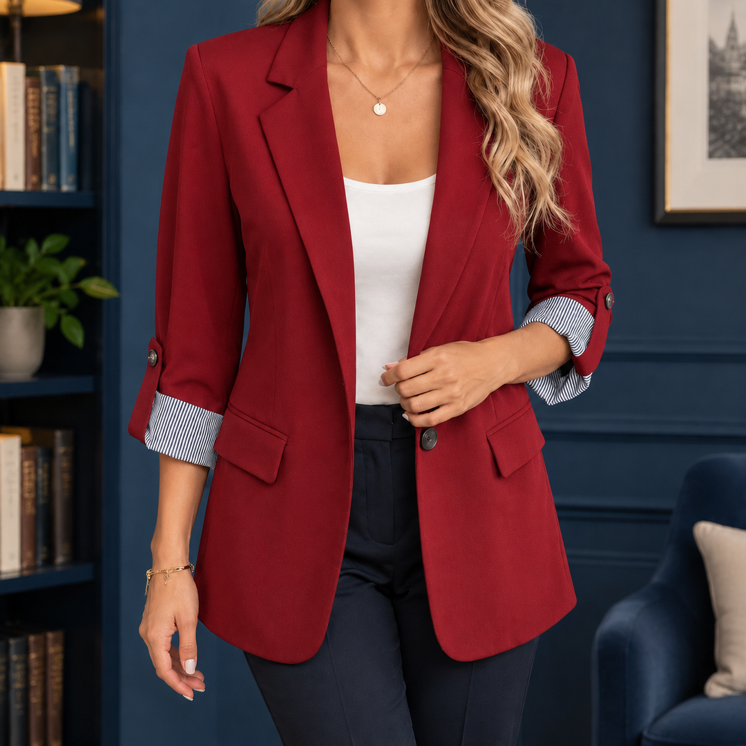 Women's Dorothea Tailored Blazer in Black | Invictora.com