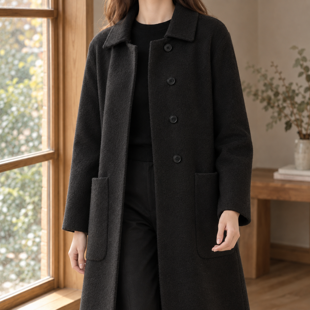 Women's Ameline-Elise Wool Coat in Gray | Invictora.com