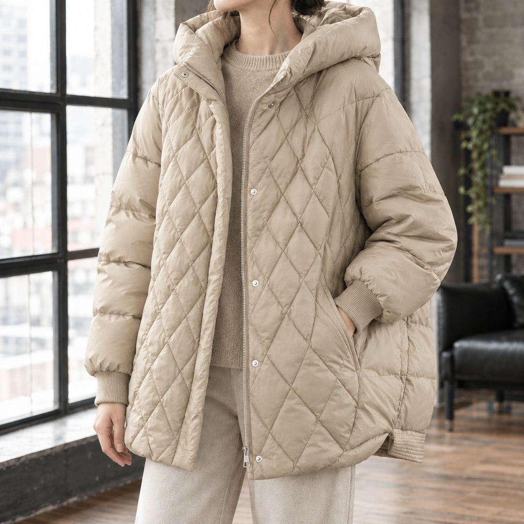 Women's Elise-Jade Quilted Jacket in Black | Invictora.com