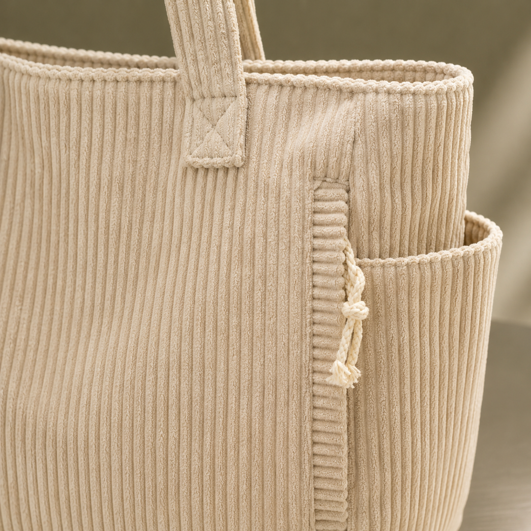 Women's Campana Ribbed Tote in Green | Invictora.com