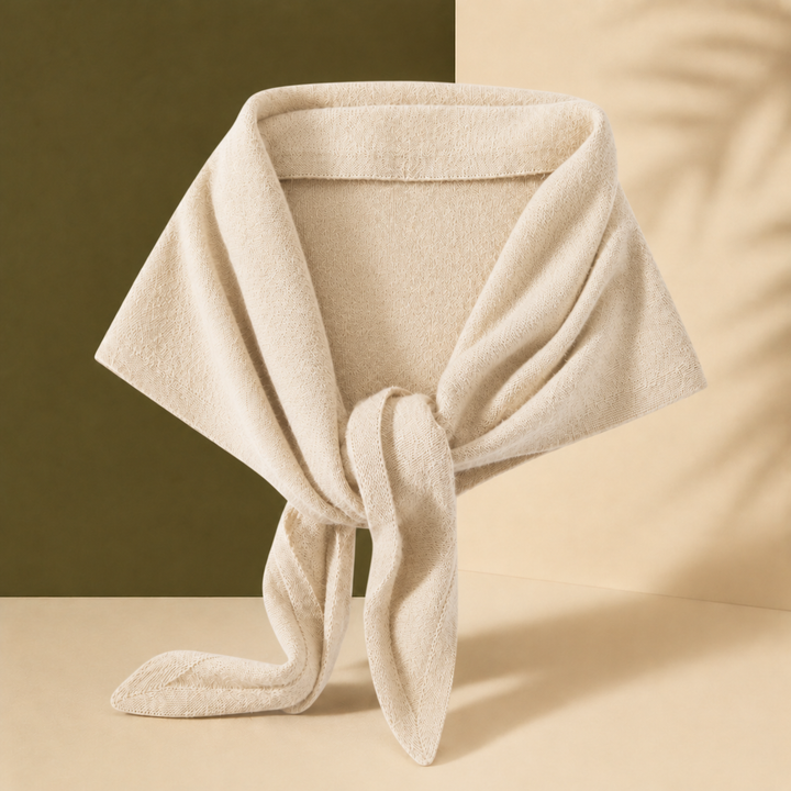 Women's Chatsworth Wrap Cashmere Scarf in Taupe | Invictora.com