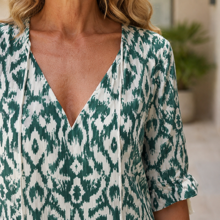 Women's Ada Ikat Maxi Dress product image | Invictora.com
