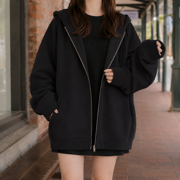 Women's Audrina Hooded Hoodie in Gray | Invictora.com
