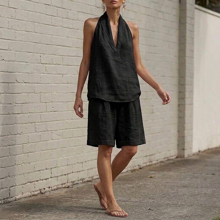 Women's Florence Halter Set in White | Invictora.com