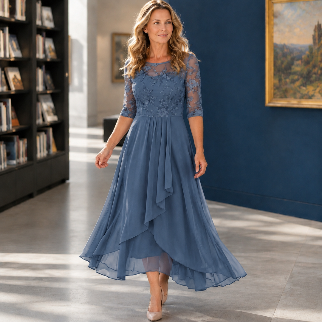 Women's Mireille-Eve Asymmetric Dress in Pink | Invictora.com