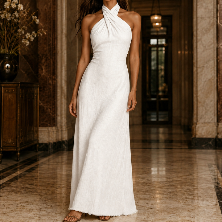 Women's Apolline Halter Maxi Dress product image | Invictora.com