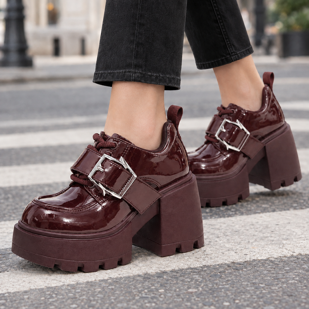Women's Crivelli Platform Heels in Black | Invictora.com