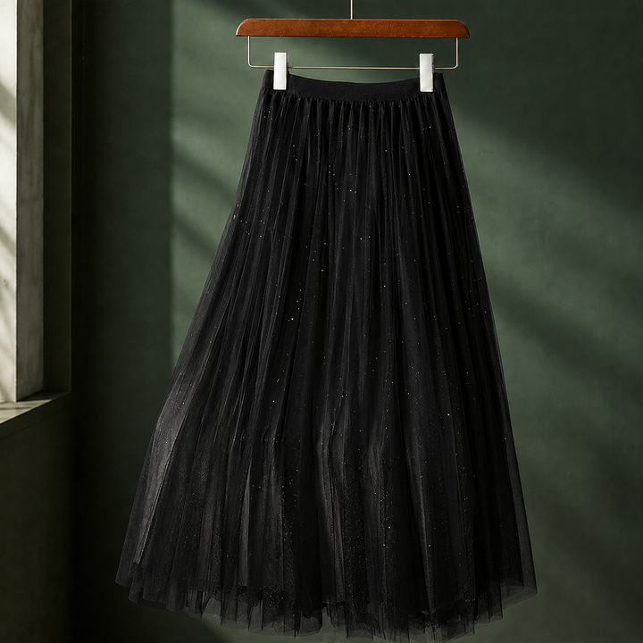 Women's Adrienne Pleated Skirt in Blue | Invictora.com