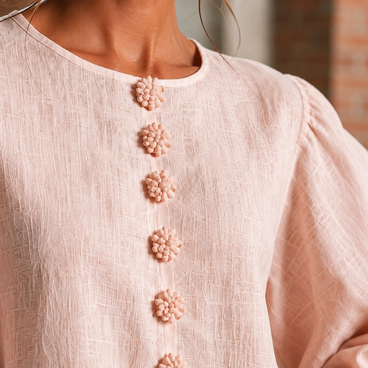 Women's Elise Floral Cuff Dress in Pink | Invictora.com