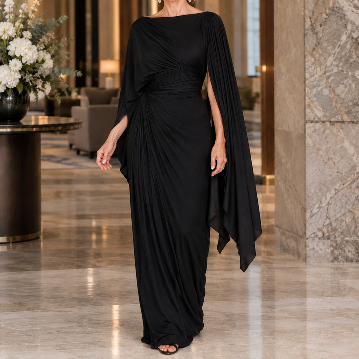 Women's Annabel-Hope Ruched Cape Dress product image | Invictora.com