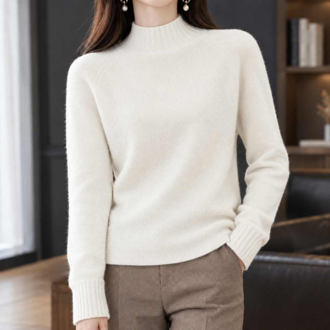 Women's Eden-Jade Cashmere Sweater in Red | Invictora.com