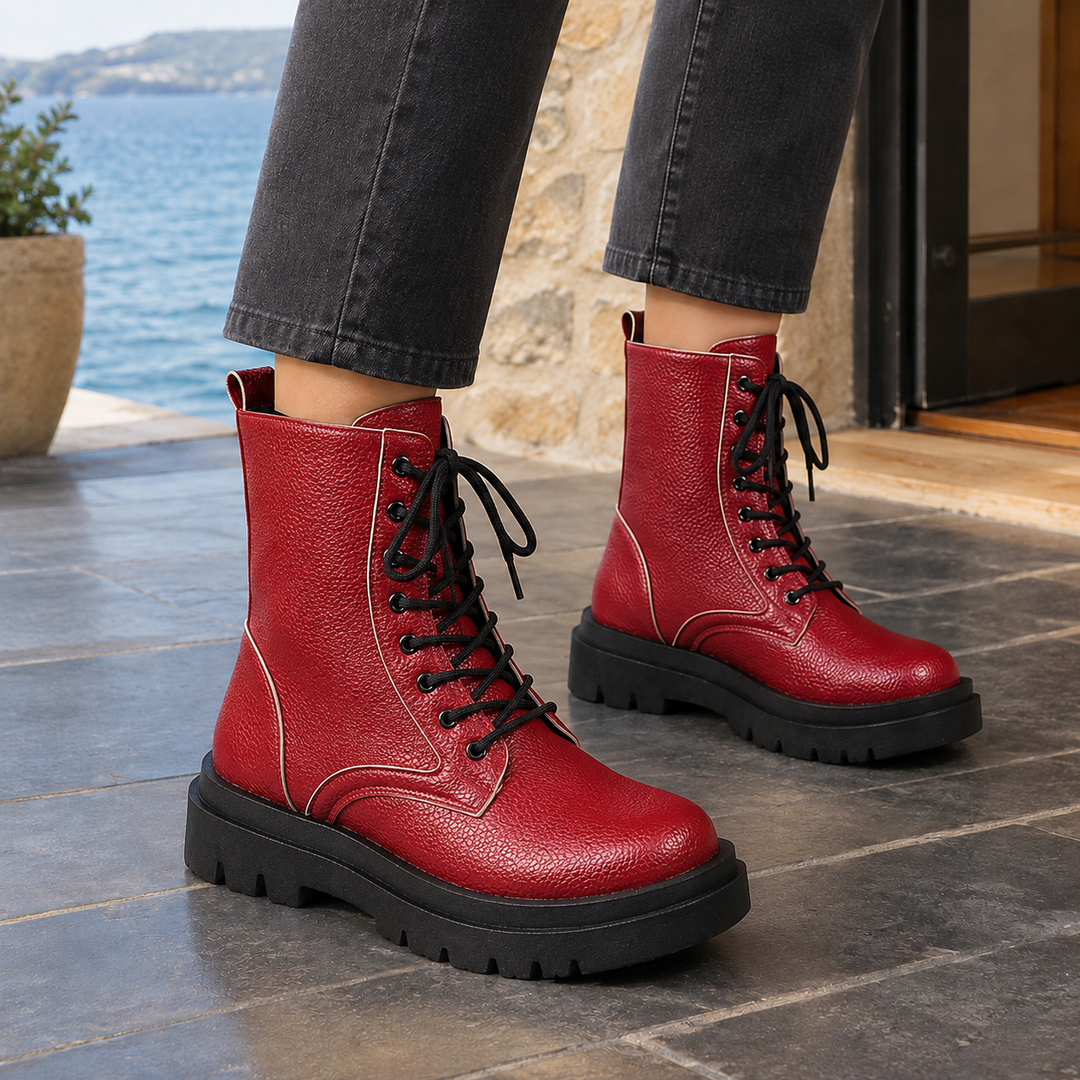 Women's Lodovici-Vico Platform Boots in Gold | Invictora.com