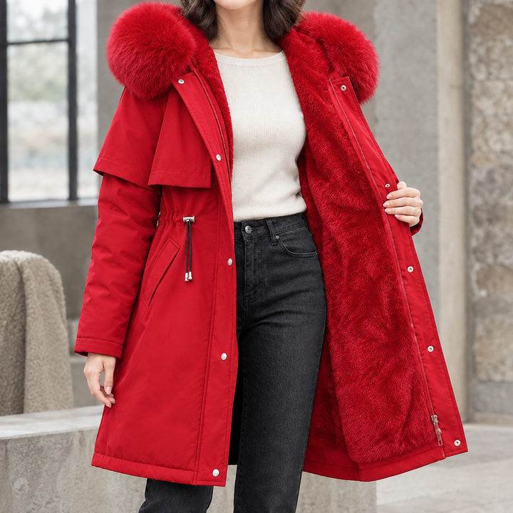 Women's Agnes-Hope Hooded Coat in Black | Invictora.com