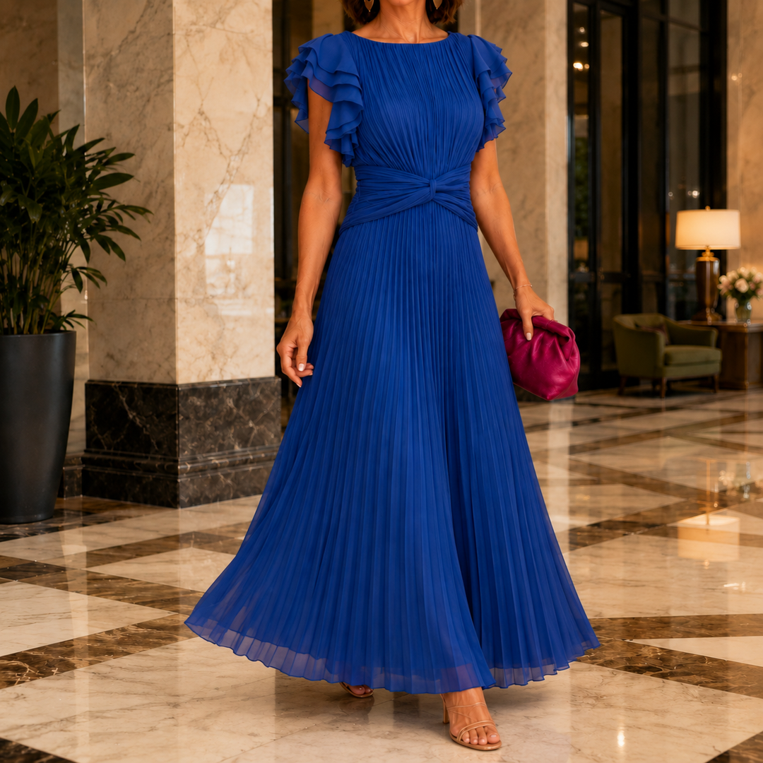 Women's Renata-Jade Pleated Dress in Pink | Invictora.com