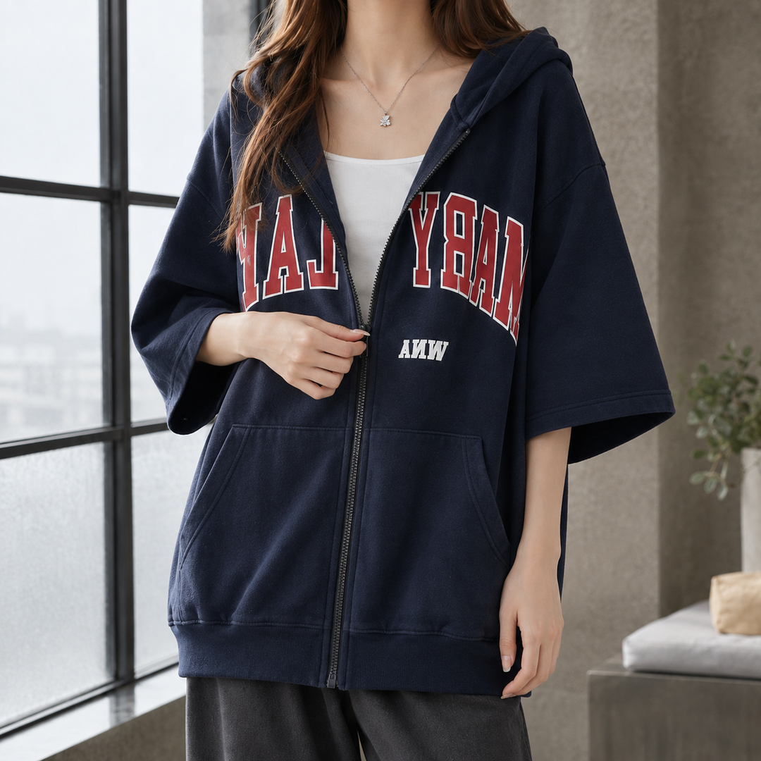 Women's Bridget Zip Hoodie in Black | Invictora.com
