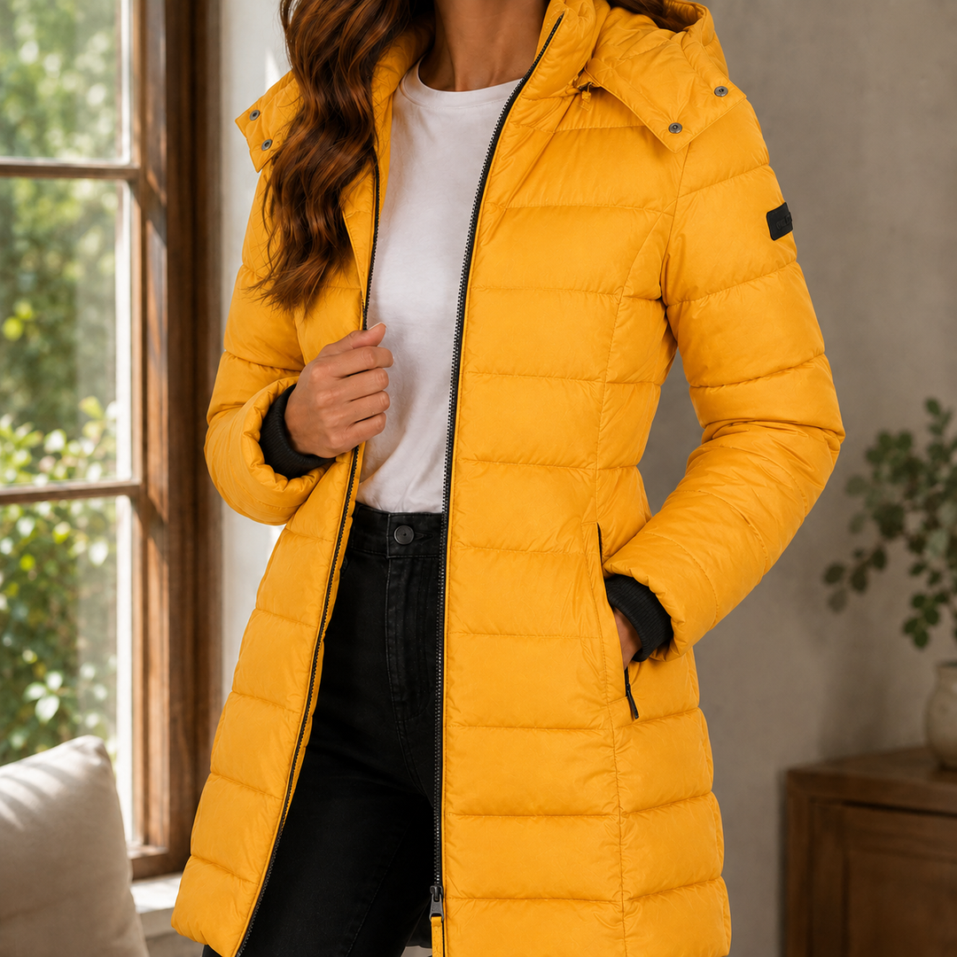 Women's Dahlia-Claire Quilted Jacket in Navy | Invictora.com