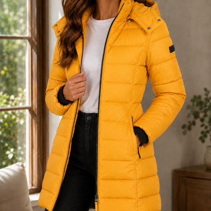 Women's Dahlia-Claire Quilted Jacket in Navy | Invictora.com