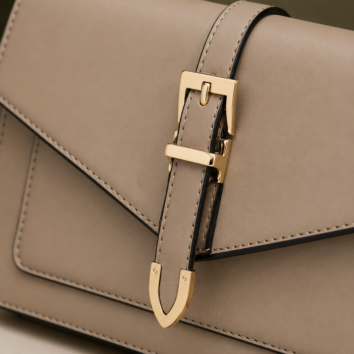 Women's Savoia Buckle Satchel in Black | Invictora.com