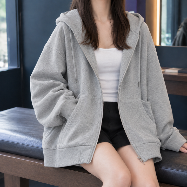 Women's Aimee-Marie Oversized Hoodie in Black | Invictora.com
