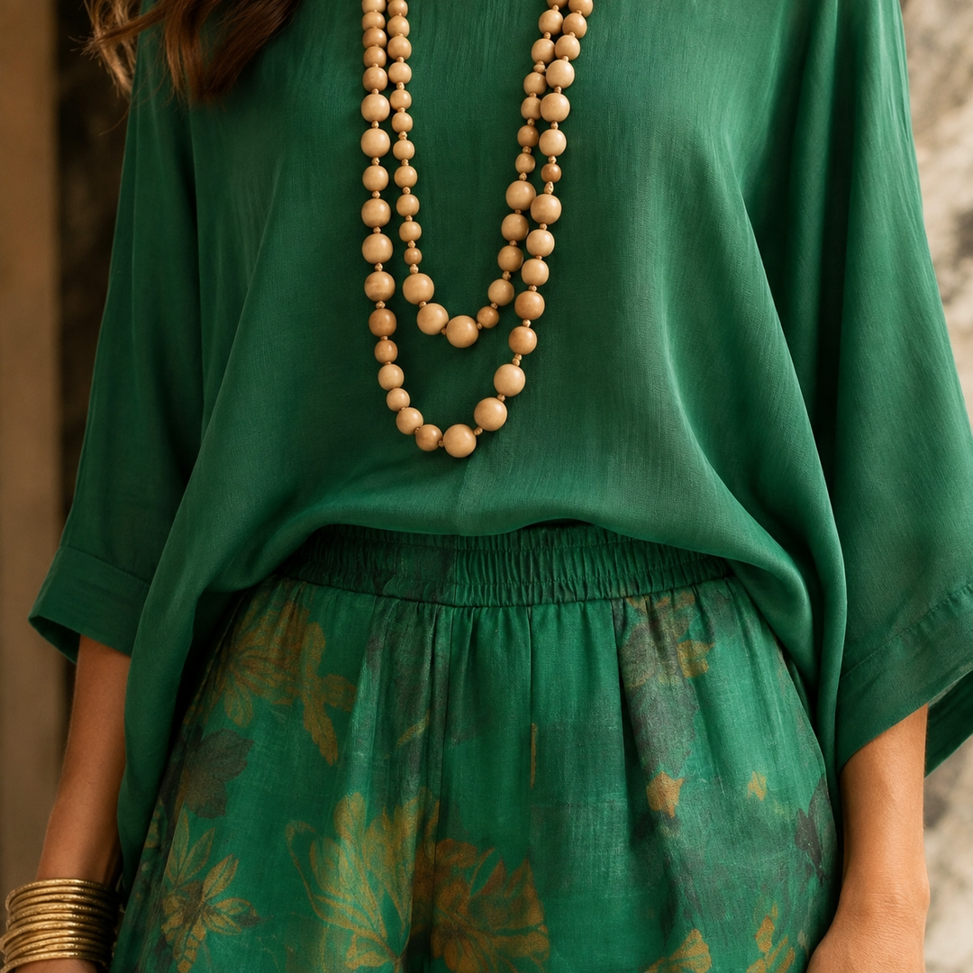 Women's Lorelei Asymmetric Set in Green | Invictora.com