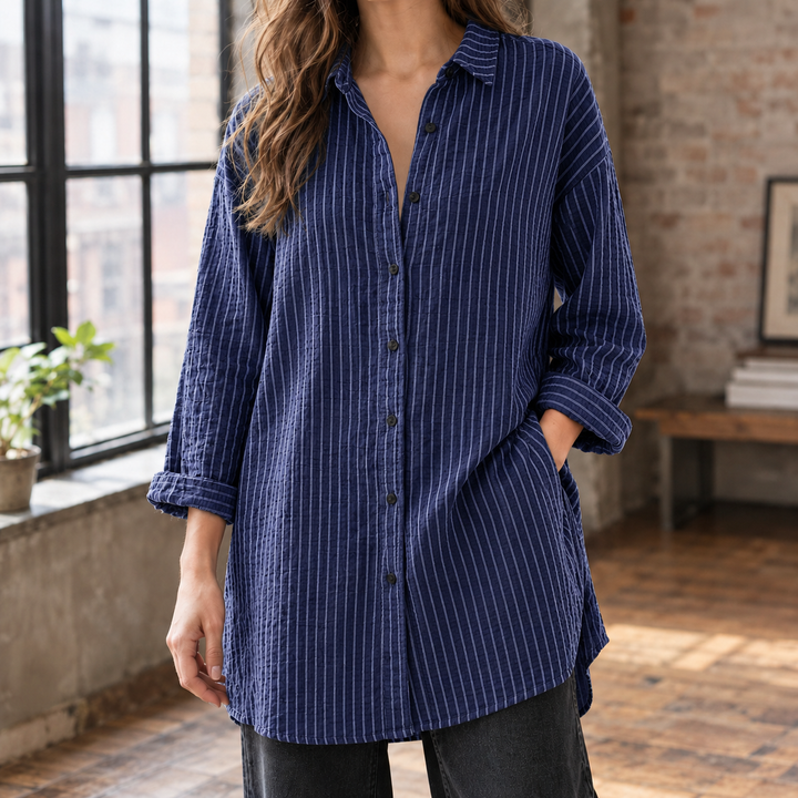 Women's Leontine Relaxed Shirt in Green | Invictora.com