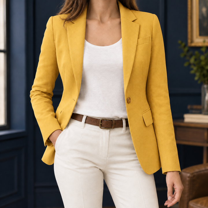 Women's Talia-Eve Tailored Blazer in Blue | Invictora.com