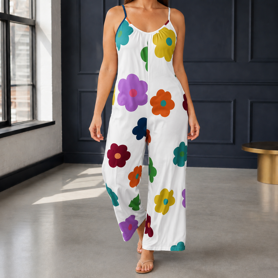 Women's Lucia-Skye Scoop Neck Jumpsuit in Yellow Green | Invictora.com
