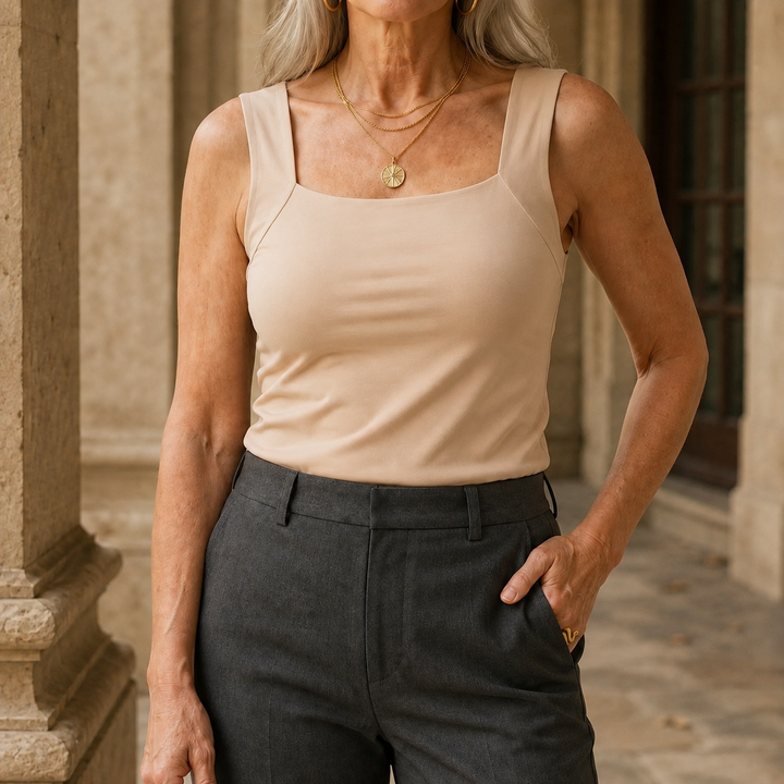 Women's Tallulah-Jade Built-In Tank in Black | Invictora.com