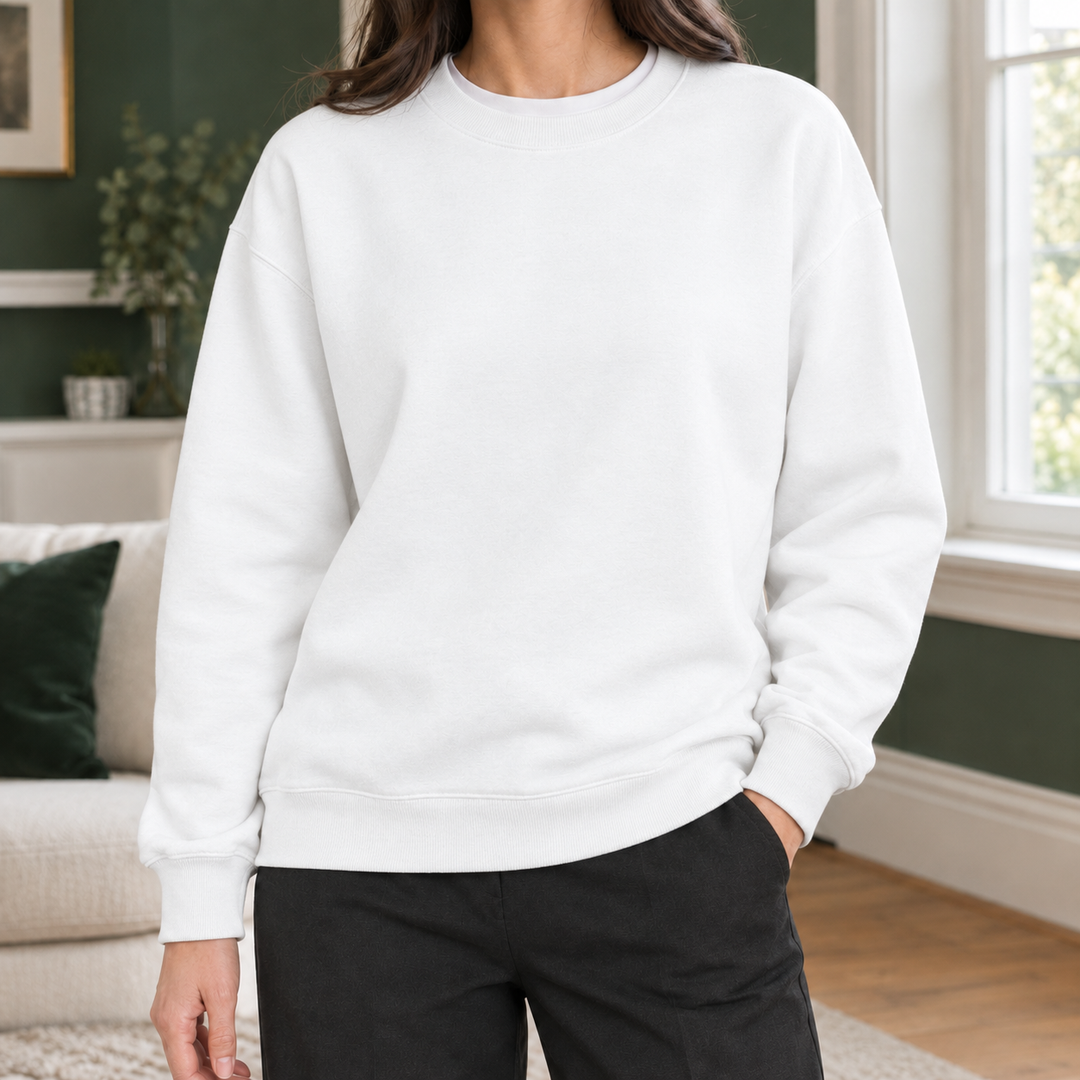 Women's Isabelle-Lane Cotton Sweatshirt in Black | Invictora.com