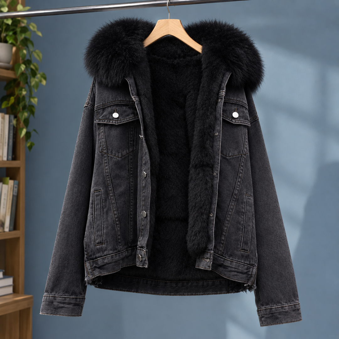 Women's Erin Denim Jacket in Blue | Invictora.com