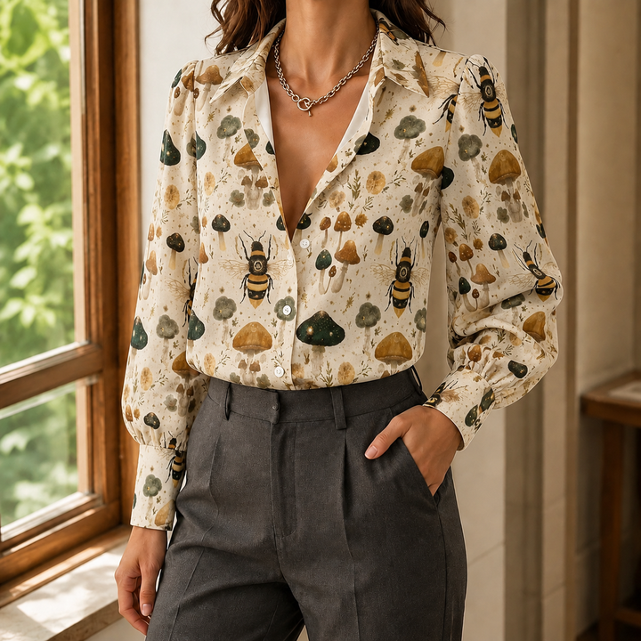 Women's Giulietta Printed Blouse in Floral | Invictora.com