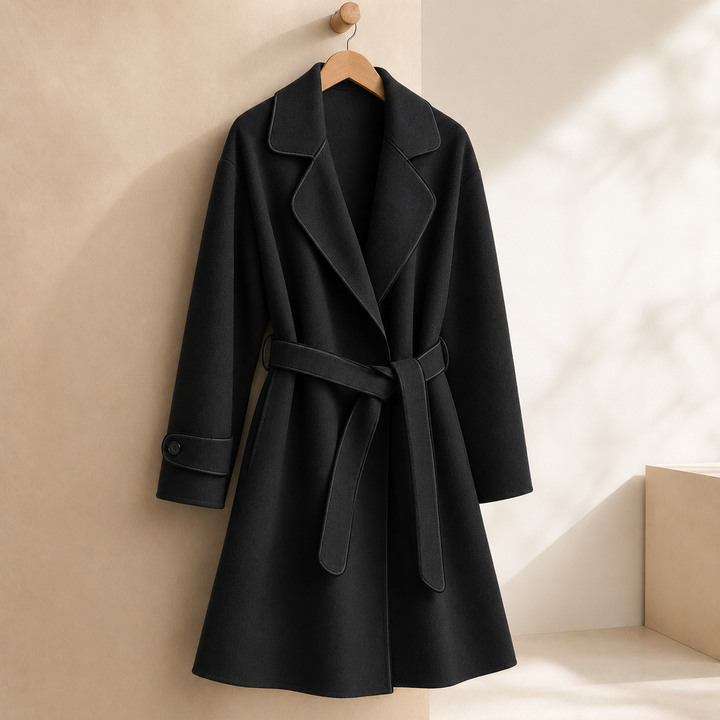 Women's Amabel-Kate Cashmere Coat in Green | Invictora.com