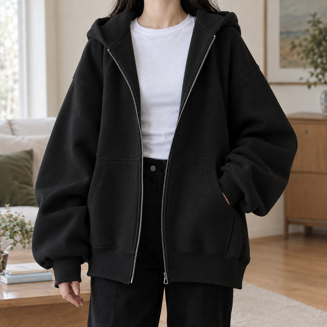Women's Amandine-Hope Oversized Hoodie in Gray | Invictora.com