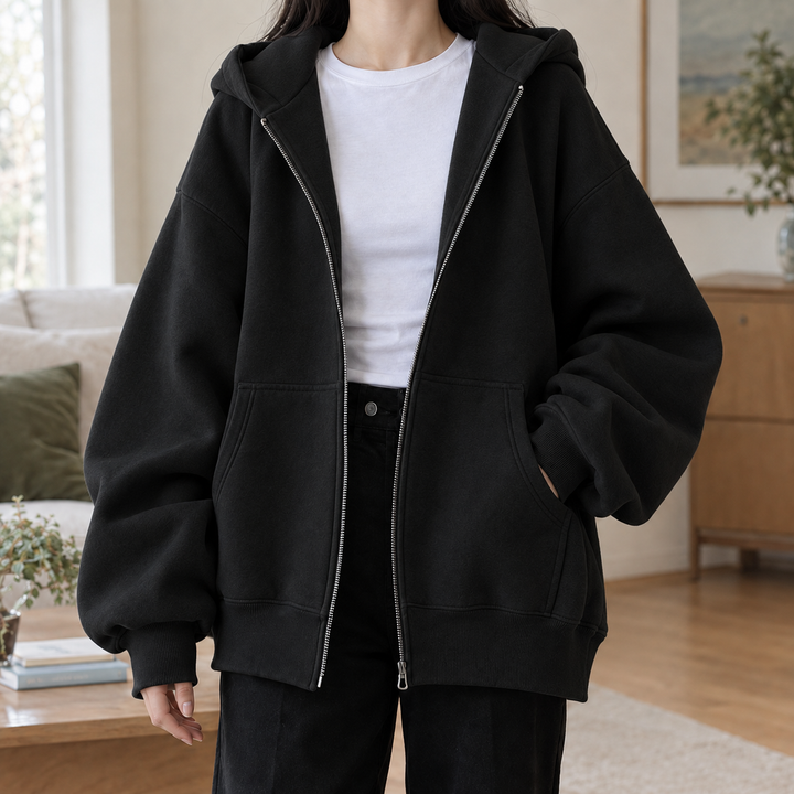 Women's Amandine-Hope Oversized Hoodie in Gray | Invictora.com