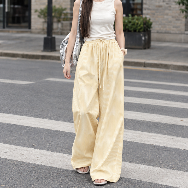 Women's Gabriella-Hope Wide Leg Pants in Pink | Invictora.com