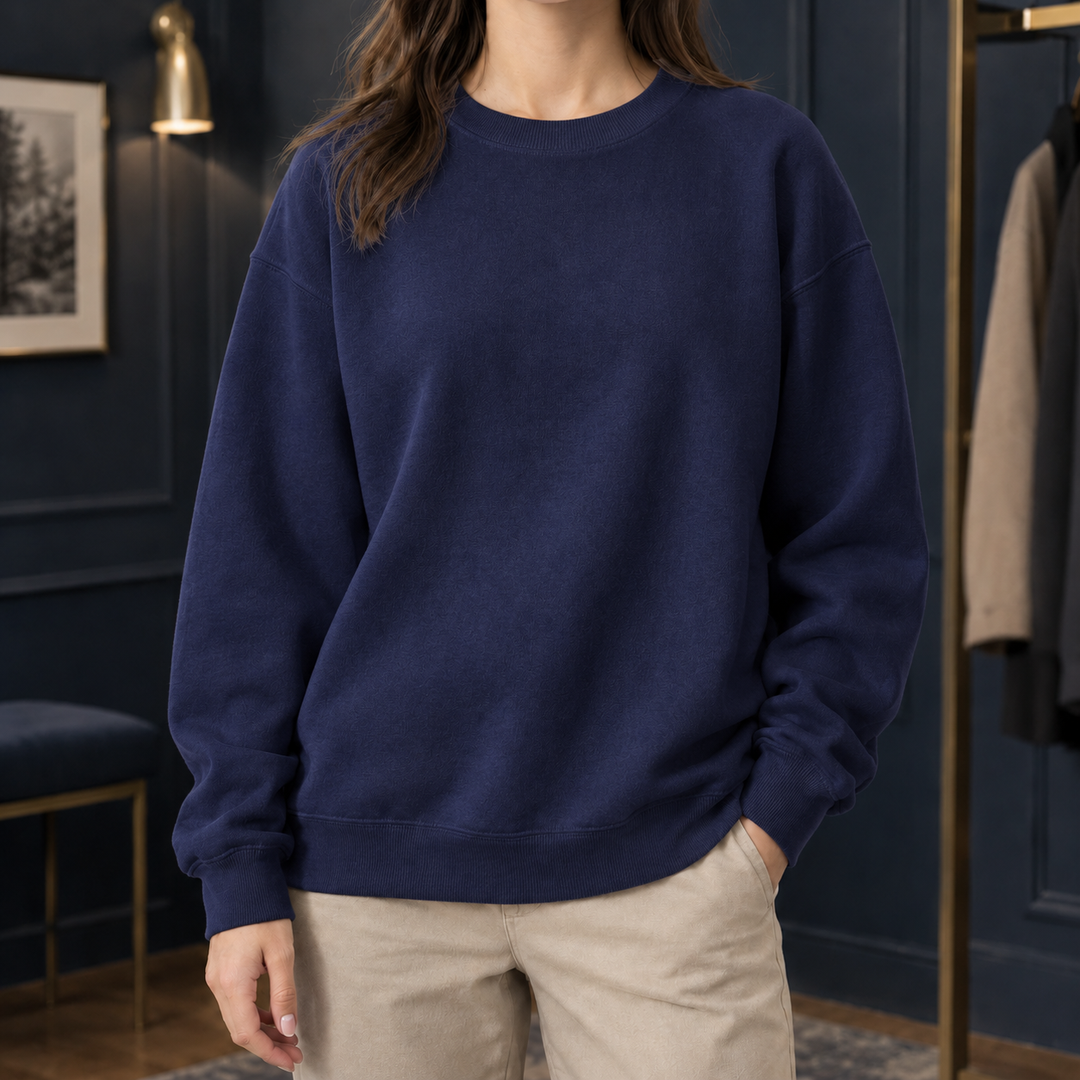 Women's Candela Crewneck Sweater in White | Invictora.com