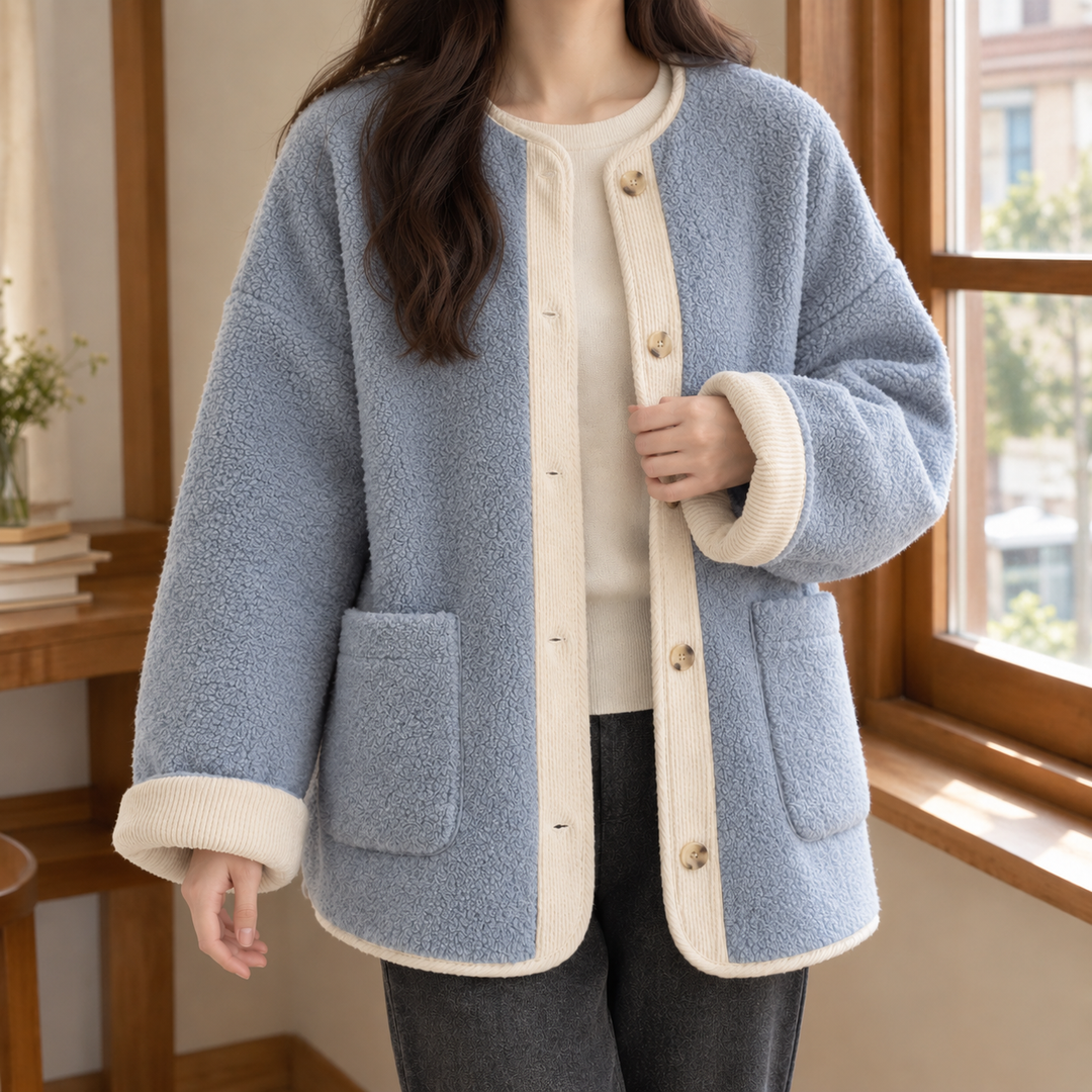 Women's Ludovica Contrast Jacket in Pink | Invictora.com