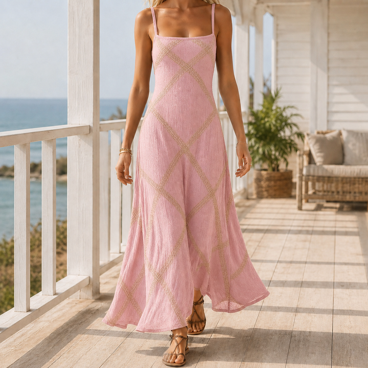 Women's Carmen-Mae Geometric Maxi Dress product image | Invictora.com
