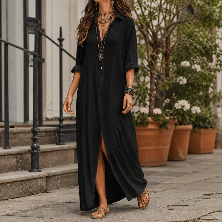 Women's Marcella Maxi Shirt Dress product image | Invictora.com