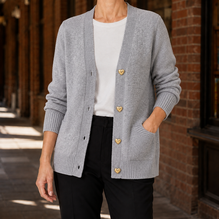 Women's Liliana V Neck Sweater in Pink | Invictora.com