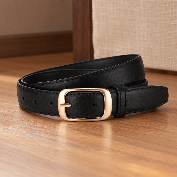 Women's Poggio Gold Buckle Belt | Invictora.com
