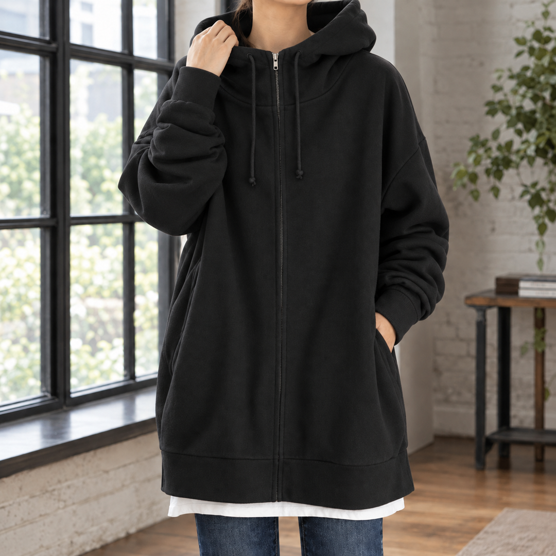 Women's Isabeau-Eve Oversized Hoodie in Khaki | Invictora.com