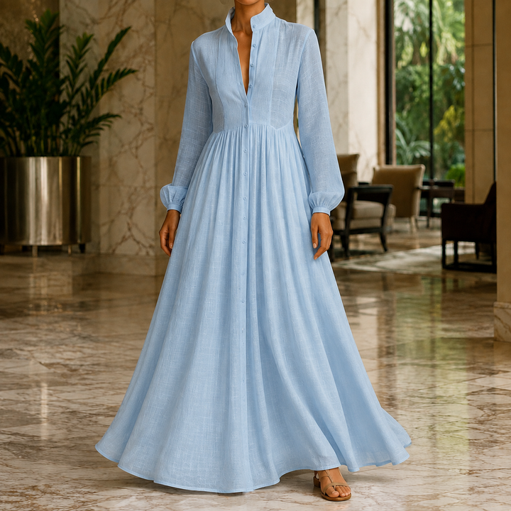 Women's Evangeline Button-Front Maxi Dress product image | Invictora.com