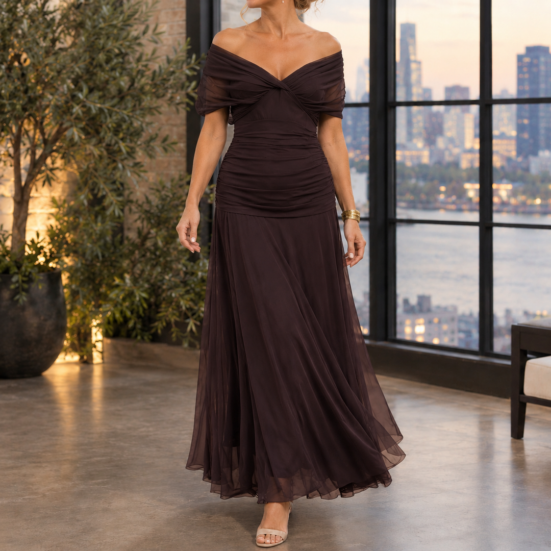 Women's Sylvie-Elise Draped Maxi Dress product image | Invictora.com