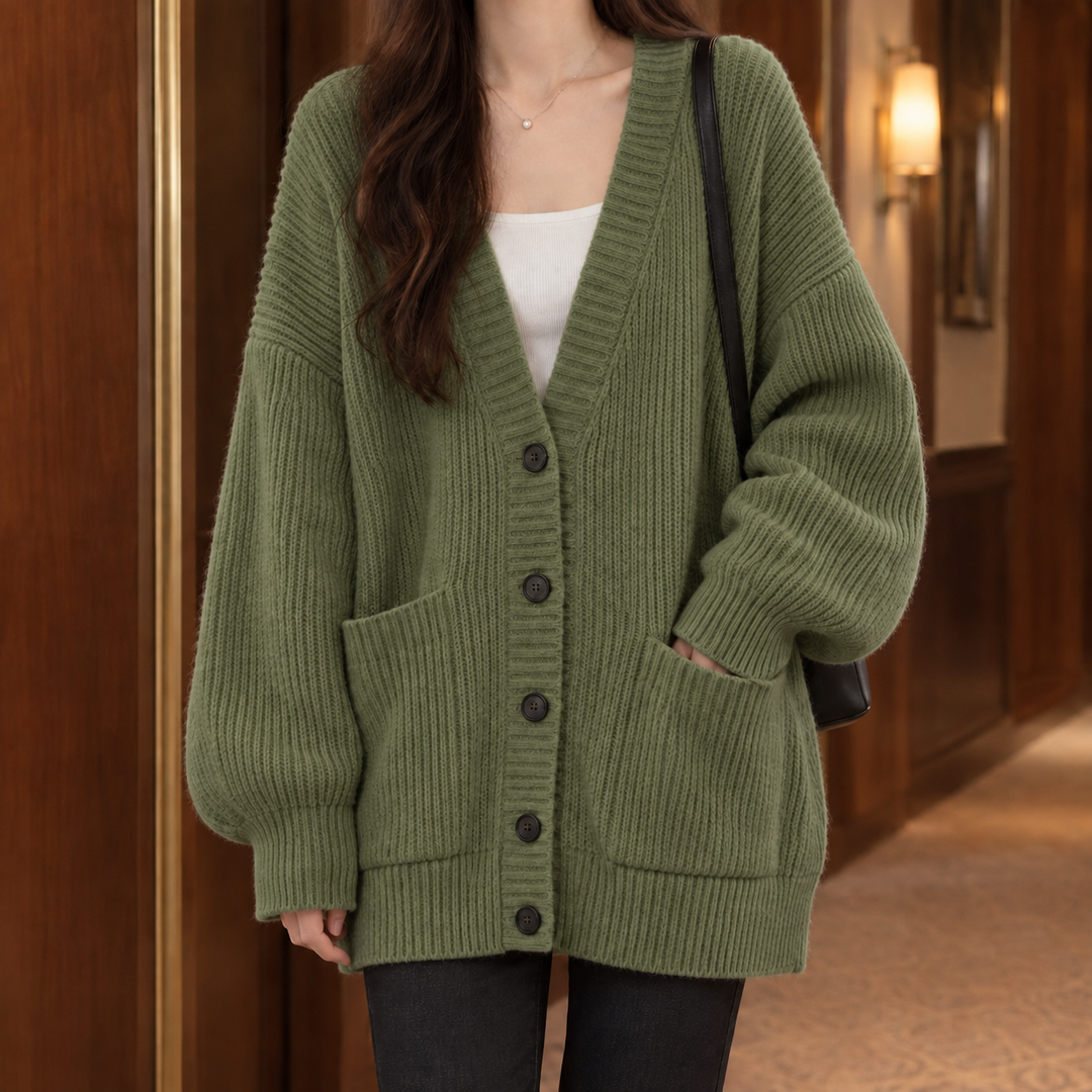 Women's Ines-Faye Ribbed Cardigan in White | Invictora.com