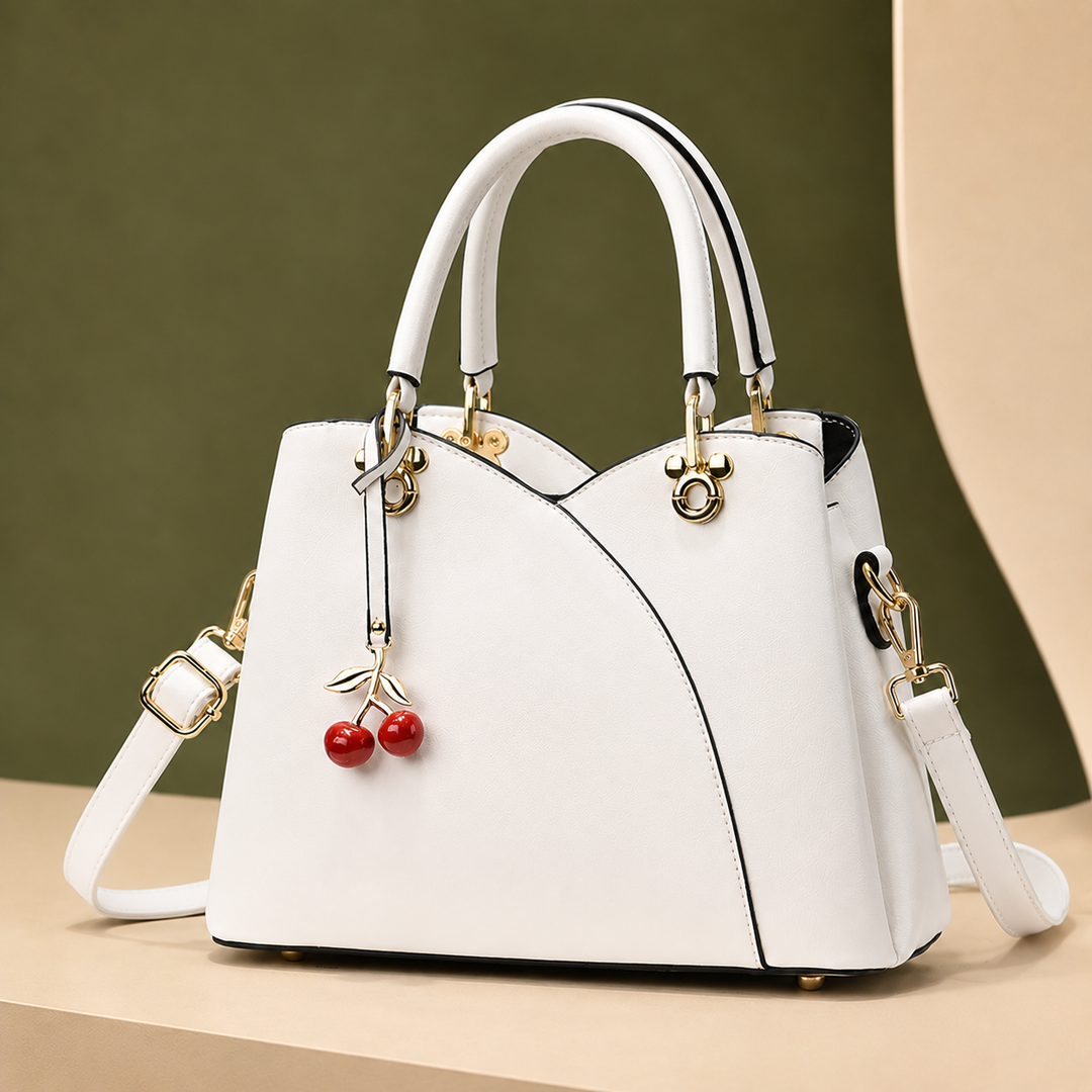 Women's Vinci Cherry Handbag in Blue | Invictora.com